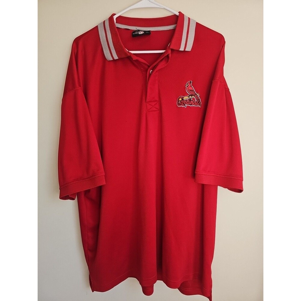 ST LOUIS CARDINALS MLB STITCHES BRAND EMBROIDERED SHIRT SIZE XL